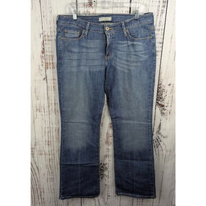 Levi's 545 Low Bootcut Jeans Womens 12 Medium Blue Stretch‎ Denim Made in Mexico